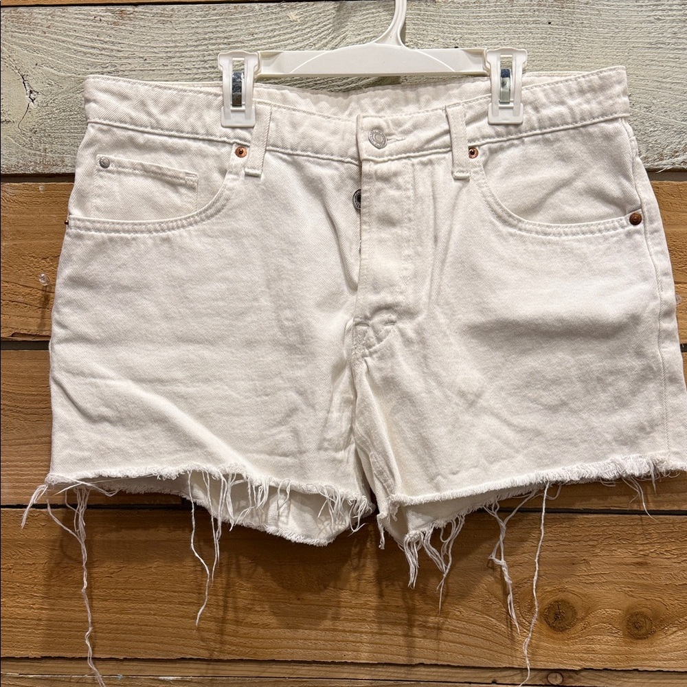 H&M Frayed Hem Jean Shorts